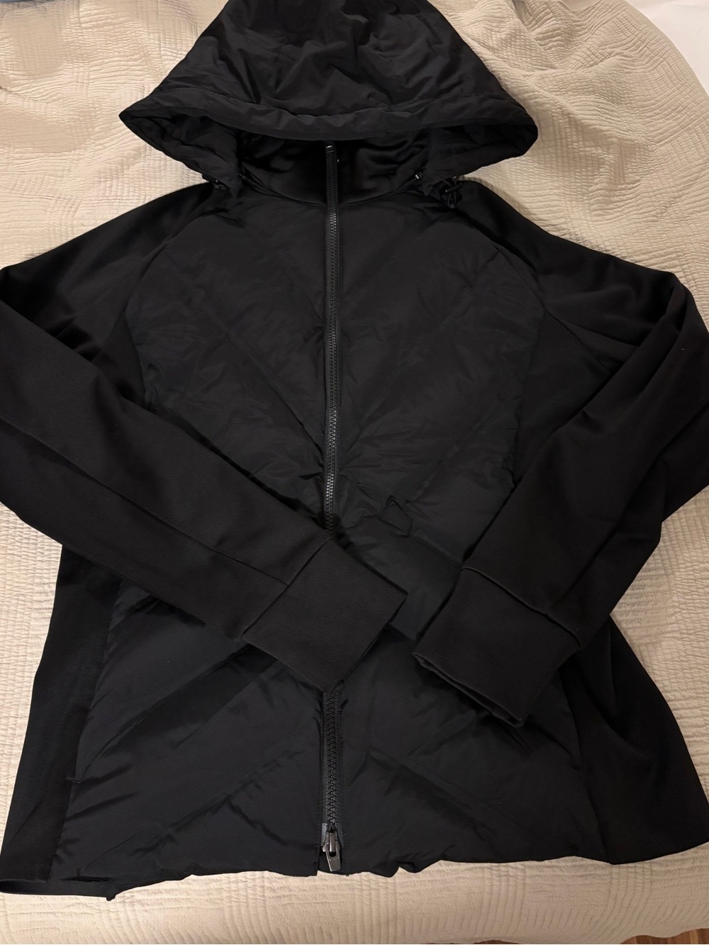 Athleta Black Hooded Inlet Jacket